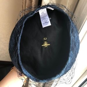 Dior Accessories - Blue Women's Cotton with Veil Hat Dior Accessories - Blue Women's Cotton with Veil Hat